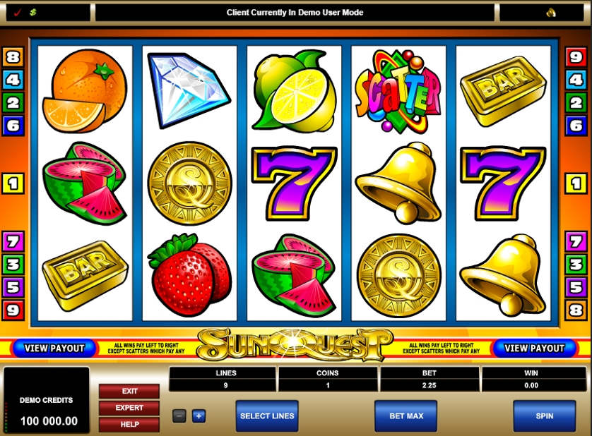 Игровые автоматы «Sun Quest» в Casino Imperator